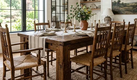 Kitchen and dining woodworking plan example