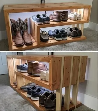 Storage and organization woodworking plan example
