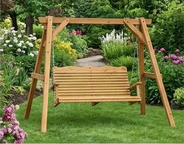 A-frame garden swing